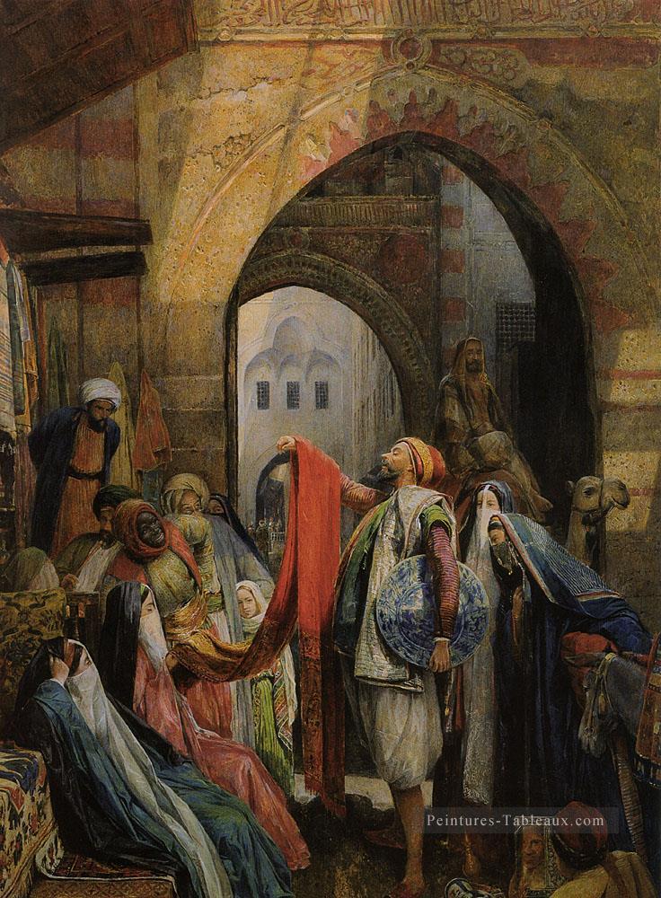 Un bazar du Caire Oriental John Frederick Lewis Peintures à l'huile